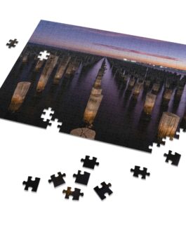 Golden Hour at Princess Pier: Port Melbourne Sunset – Jigsaw Puzzle (30, 110, 252, 500,1000-Piece)